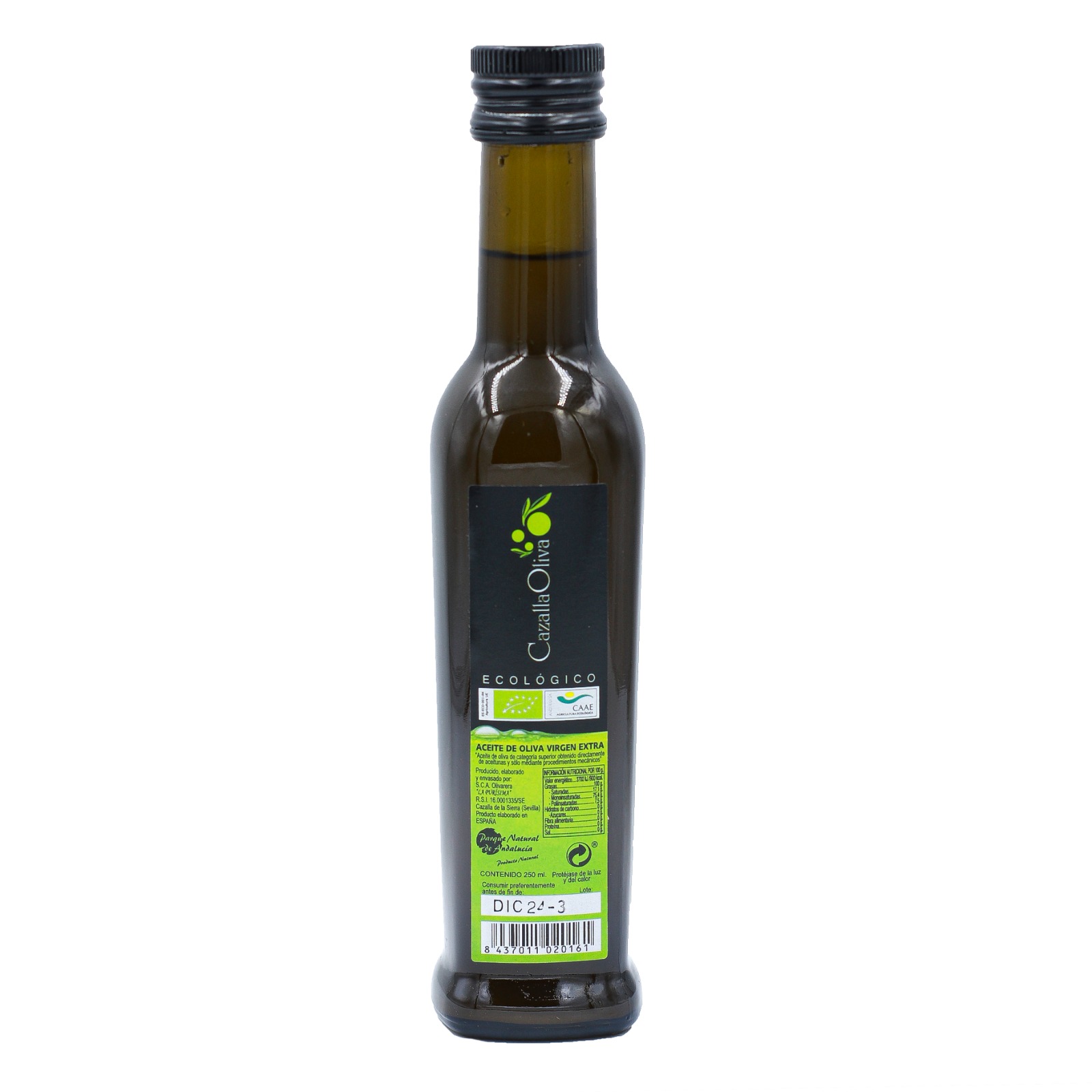 Aceite de Oliva Virgen Extra Ecológico Abril. Caja de 12 unid. de 0,75 L.