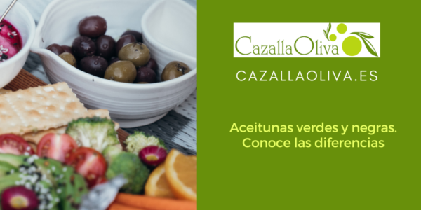 Aceitunas verdes y negras. Conoce las diferencias