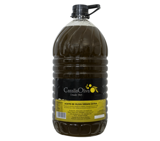 aceite de oliva virgen extra tradicional 5 litros pet cazalla oliva