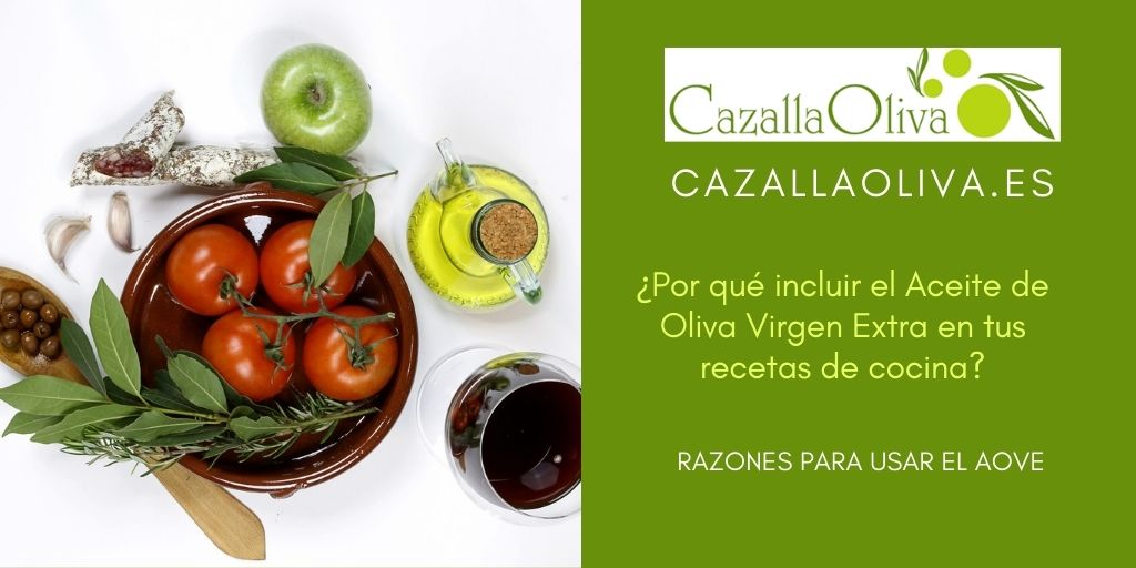 incluir AOVE en recetas de cocina